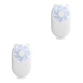 thumbnail image 4 of Guardoinrt Portable Mini Fan Handheld Personal USB Table Pocket Rechargeable Fans White Bear 2Set, 4 of 6