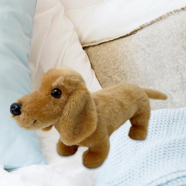 Peluche Perro Salchicha De 25 Cm – Juguete Realista Con Nariz Mocosa Extraíble, Suave Y Abrazable, Regalo De Cumpleaños Para Niños, Niñas Y Amantes De Los Animales