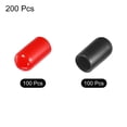thumbnail image 3 of 200pcs Rubber End Caps Cover Assortment 1/4 inch Screw Thread Protector for Screw Bolt Black Red, 3 of 5