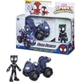 thumbnail image 4 of Figura de acción Marvel Spidey y sus increíbles amigos Hasbro Black Panther y vehículo patrullero, 4 of 22
