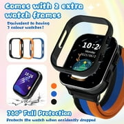 PTHTECHUS Smart Watch for Kids 4G Kids Smartwatch Phone Touch Screen Educational Games Pedometer Fitness Alarm Calculator Clock Camera Music Player Suitable for Children Aged 4-10 Years Old