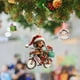 thumbnail image 5 of Colgante 2D De Acrílico Con Forma De Árbol De Navidad Colgante Para El Retrovisor Accesorio Bonito Para Mochila, 5 of 6
