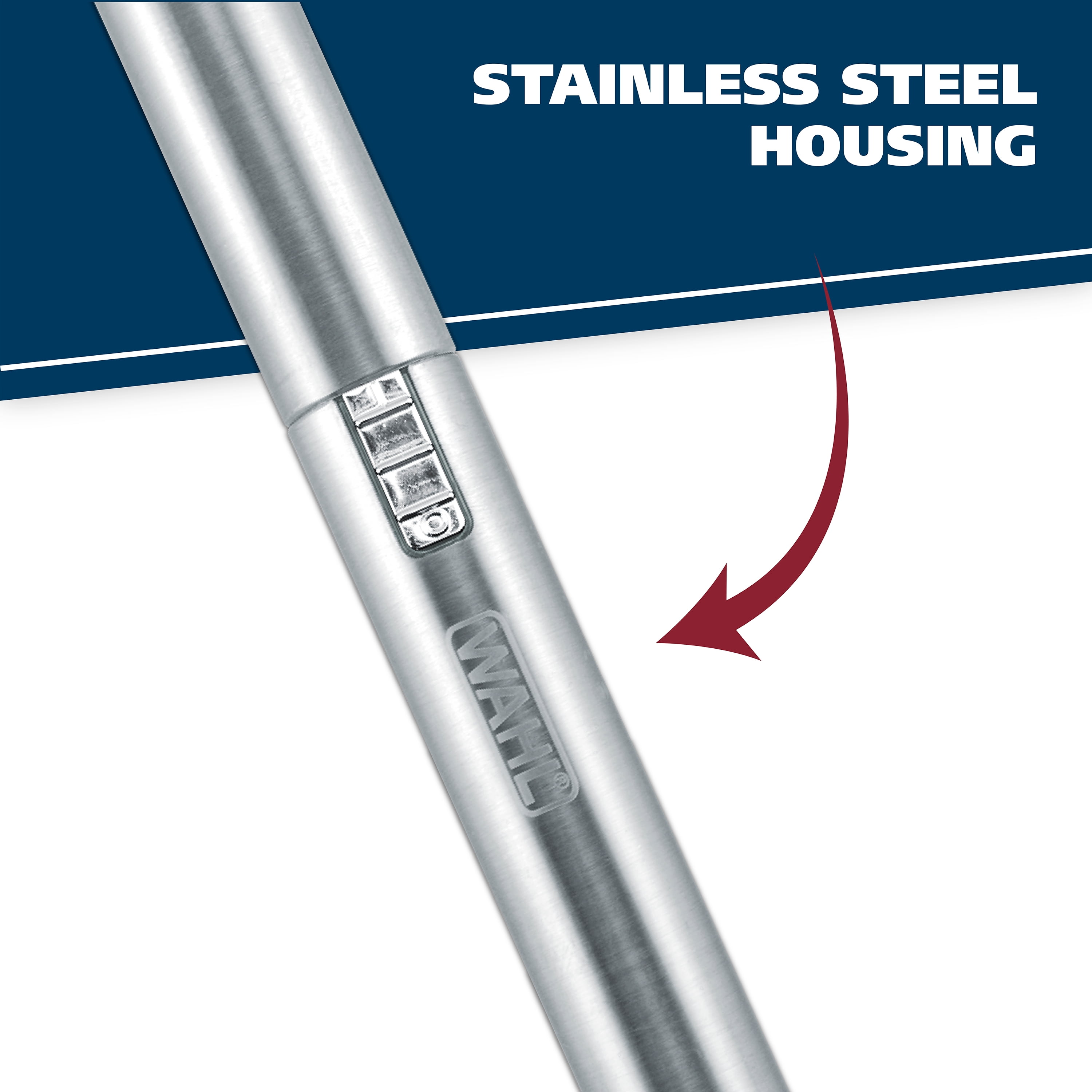 wahl stainless steel lithium trimmer 5662