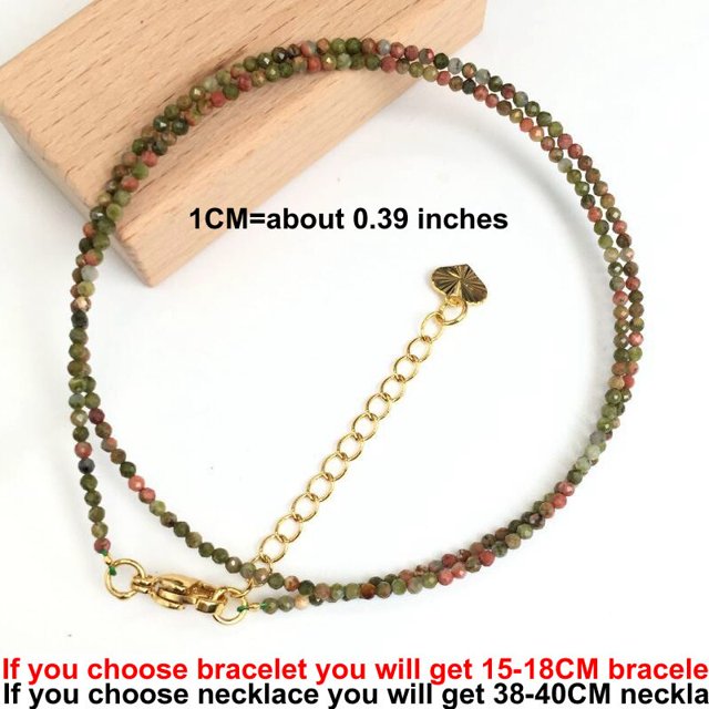 Moda piedras preciosas facetadas 2-3mm cuentas collar pulsera rosa cuarzo cristal lapislázuli gargantilla hombres mujer joyería fiesta regalo Tan Jianjun unisex