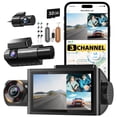 thumbnail image 1 of Dash Cam WOLFBOX i07 de 3 canales, 2,5 K + 1080P + 1080P con kit de cableado, 1 of 9