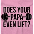 thumbnail image 2 of Does Your Papa Even Lift Gym Workout Romper Boys or Girls Infant Baby Brisco Brands 24M, 2 of 6