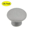 thumbnail image 1 of Unique Bargains 5mm Dia Grey Plastic Locking Hole Plug Button Top Flush Type Screw Cap Cover 100 Pack, 1 of 3