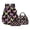 Black-Butterfly Stars, variant on Kuiaobaty Musical Note Print Backpack Set with Lunch Bag for Kids Plaid Print Backpack and Pencil Case with Zipper Reusable Insulated Lunch Box and Pencil Pouch for School Camping