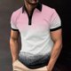 thumbnail image 5 of Camiseta Vestido Botón de Solapa Color Coincidencia Suelto Casual, 96% Viscosa 4% Spandex Camiseta de Punto para Hombres, Oficina, Golf Y Uso Diario, 5 of 6
