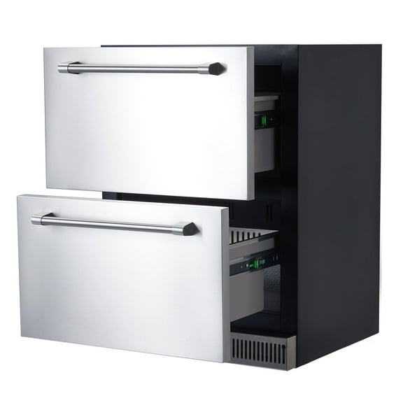 CuisinAid 24 inch Undercounter Refrigerator, 5.12 Cu.Ft Outdoor Fridge for Patio, Wine and Beverage Refrigerator, Drawer Refrigerator Under Counter Fridge Ideal for Home and Commercial