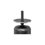 Patio Heater- 87 Tall AZ Patio Heater with Table- Hammered Silver