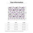 thumbnail image 5 of Yiaed Lavender Flowers Print Blanket Throw Blanket Soft Cozy Flannel Blanket for Home Bed Sofa Couch Chair-40"x30", 5 of 6