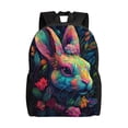thumbnail image 1 of Easygdp Colorful Patterned Rabbit Mochila Versátil y Elegante: Comodidad, Almacenaje y Durabilidad para la Universidad, Trabajo, Viajes y Uso Diario, 1 of 8