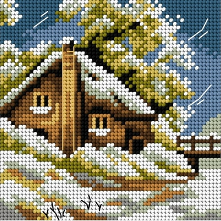 UPC: 5908228976389 | Needlepoint canvas for halfstitch without yarn Winter 2564D – Printed Tapestry Canvas
