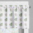 thumbnail image 5 of Ambesonne Floral Valance & Curtain, Jungle Leaves Purple Flowers, 55"x36", Forest Green Lilac Ivory, 5 of 7