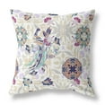 thumbnail image 1 of HomeRoots 411312 20 in. Paon Intérieur et Extérieur Zip Jeter Oreiller&44; Blanc et Violet, 1 of 1