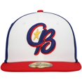 thumbnail image 2 of Men's New Era White Kannapolis Cannon Ballers Authentic Collection Team Alternate 59FIFTY Fitted Hat, 2 of 6