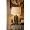 thumbnail image 2 of 30" Tall Polyresin Table Lamp "Kayan", Bronze Rustic finish, 2 of 2