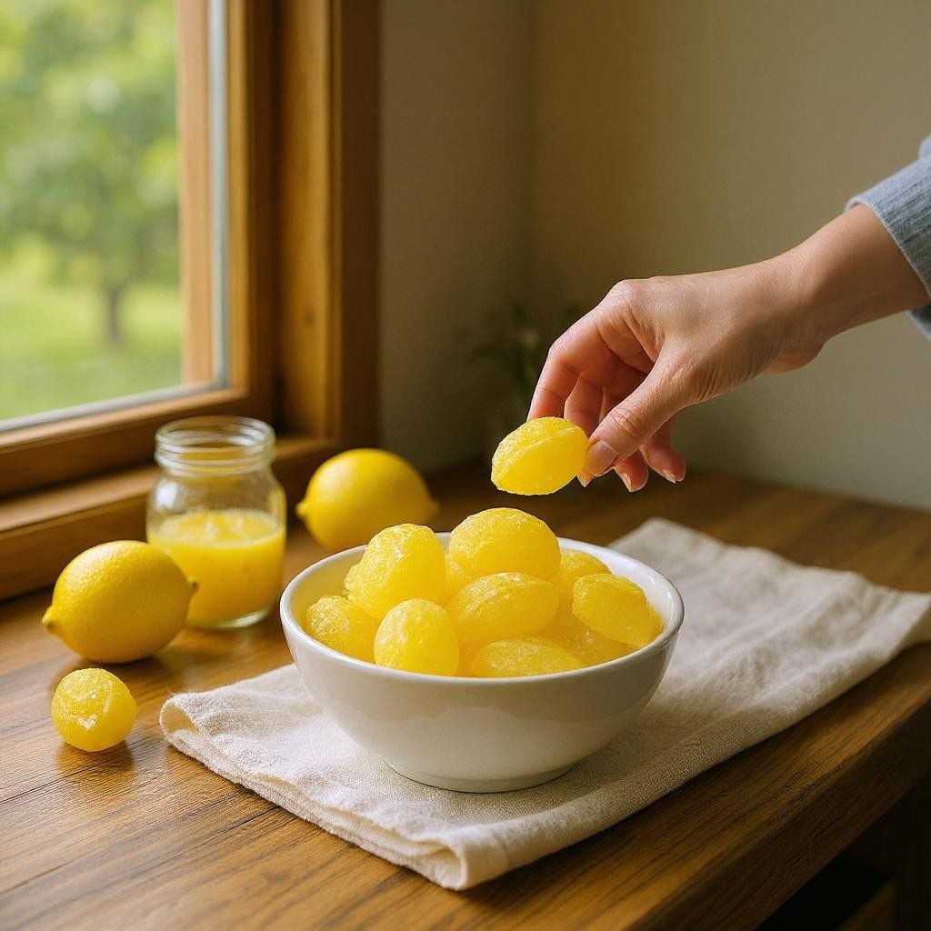 Claey's Sanded Sugar Hard Candy, Lemon, 4 lbs. No Known Allergens