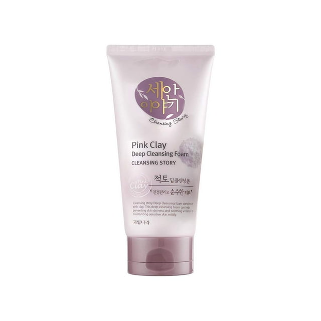 Kwailnara Cleansing Story Limpieza facial profunda en espuma natural - Arcilla rosa