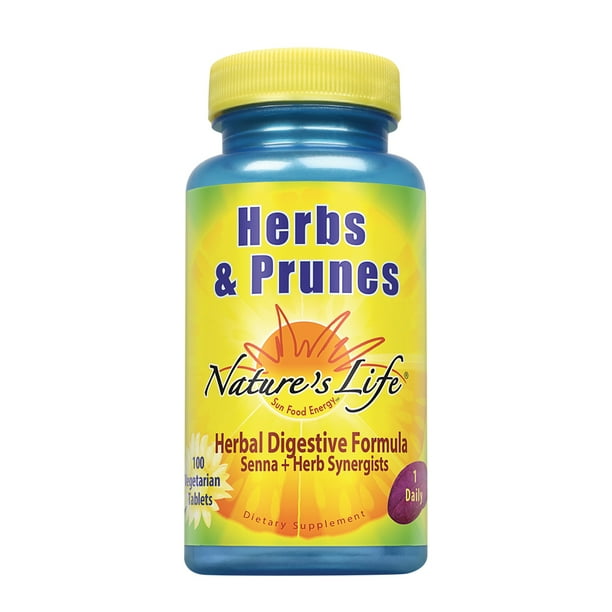 Nature’s Life Herbs & Prunes 400mg Senna & Herbal Blend for Healthy