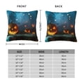 thumbnail image 6 of Wukai Spooky Halloween Premium Polyester Fleece Pillow Covers with Hidden Zipper Closure,Luxuriously Soft and Durable-24"x24", 6 of 7