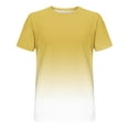 thumbnail image 3 of Men's Gradient Color T-Shirt Casual Short Sleeve Crewneck Summer Pullover Loose Quick Dry Athletic Tee Tops, 3 of 3