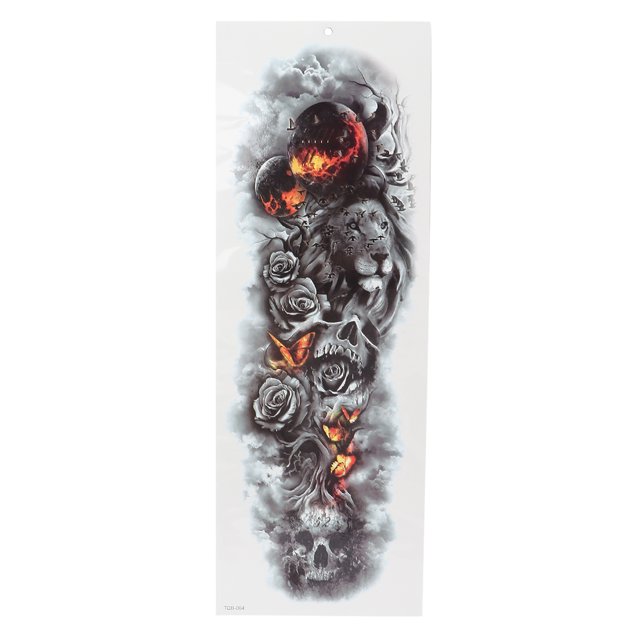 Tatuaje temporal de brazo completo pegatina impermeable fiesta tatuaje pegatina decoración para hombres WomenTQB-064