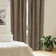 thumbnail image 2 of Ambesonne Checkered Curtains, Scottish Geometric, Pair of 28"x95", Charcoal Grey Pale Brown, 2 of 5
