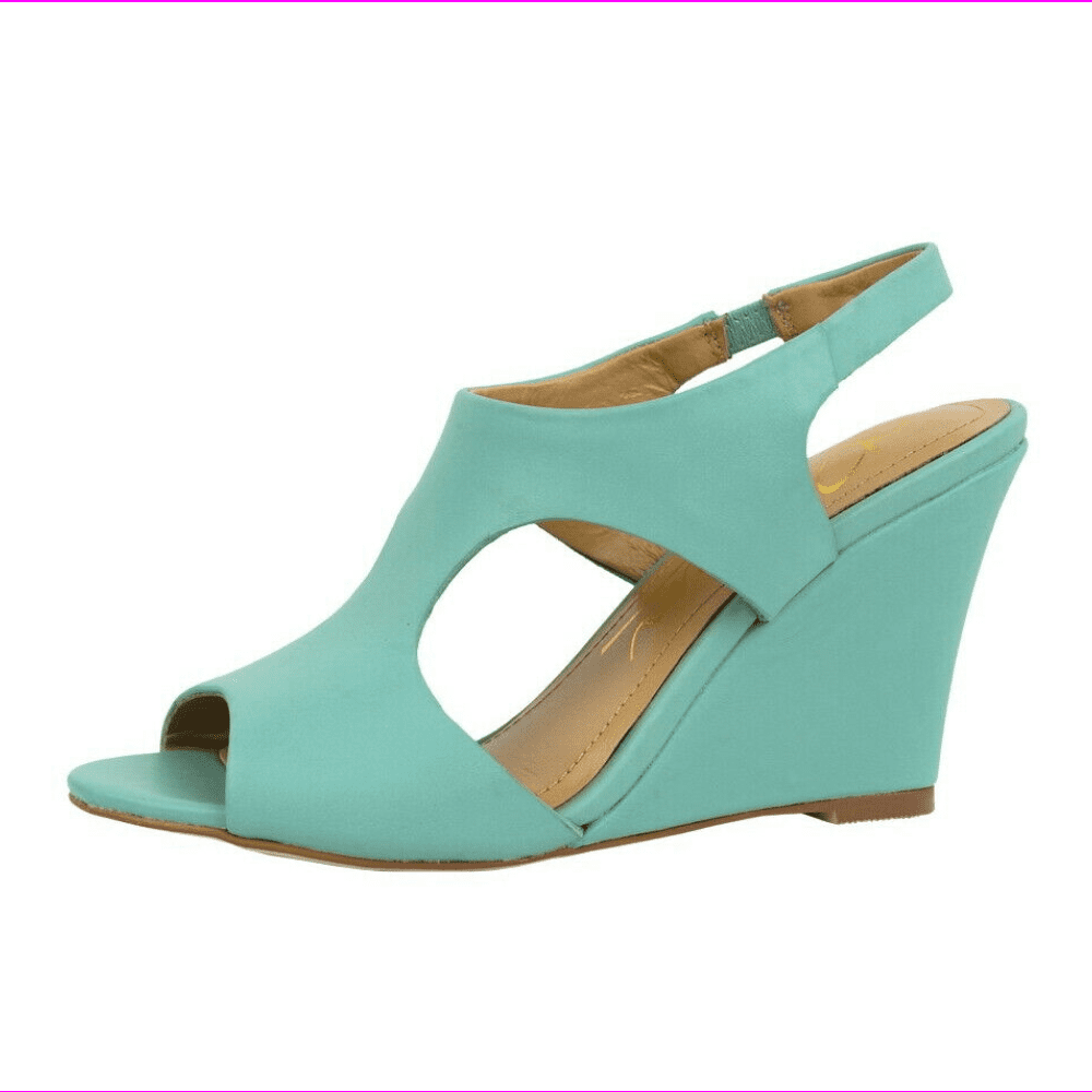Rowen Women's Montagu Wedge Sandal Blue Mint, Size 9 M - Walmart.com