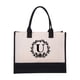 thumbnail image 1 of Women's Cotton Canvas Tote Bag Personalized Beach Shoulder Bag for Shopping and Travel, 1 of 7