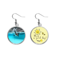 thumbnail image 1 of Océano Antártico pingüino ciencia naturaleza foto Pendiente Sol Flor Pendiente Joyas Moda Unbranded M, 1 of 3