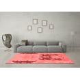 thumbnail image 3 of Ahgly Company Indoor Round Abstract Red Modern Area Rugs, 7' Round, 3 of 4