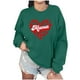thumbnail image 1 of Penkiiy Mama Sweatshirt de manga larga Cheer Mom Shirt para Béisbol Fútbol Fútbol Baile Danza Sport Suéter Top S Verde, 1 of 7