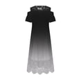 thumbnail image 6 of ibuvkizy Women Plus Size Dress,Womens Fashion Summer Dress,Plus Size Women Sexy Ruffle Strapless Splicing Lace Splicing Short Sleeve Dresses,Maxi Dress,Sun Dresses,Maxi Dresses for Women, 6 of 7