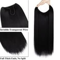 thumbnail image 6 of Benehair Adjustable Headband Invisible Wire Hair Extensions Highlight Long Wavy Curly Synthetic Hairpiece for Women Heat Resistant Fiber No Clip, 6 of 8