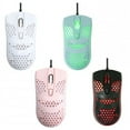 thumbnail image 4 of Q2 Wired USB Gaming Mice 1200/2400/4800DPI RGB Backlit 4 Buttons Ergonomic Design Lightweight Computer Mouse pink, 4 of 5