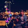 thumbnail image 4 of GLUAAE Wind Chimes Outdoor, Solar Butterfly Wind Chime LED Color Changing Waterproof Decorative Patio Lights for Home Party Yard Garden, 4 of 8