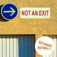 thumbnail image 6 of Clispeed 2Pcs Glow in Dark Not An Exit Sign Red Plastic Door Safety Sign for Shop Use, 6 of 8