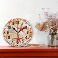 thumbnail image 2 of Yayeee 10" Wall Clock Battery Operated Quartz Round Silent Non-Ticking Home Decor, Orange Starfish, 2 of 6