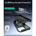 thumbnail image 4 of Funda de teléfono ESR Cyber Series con soporte para iPhone 15 Pro Max, color verde, 4 of 8