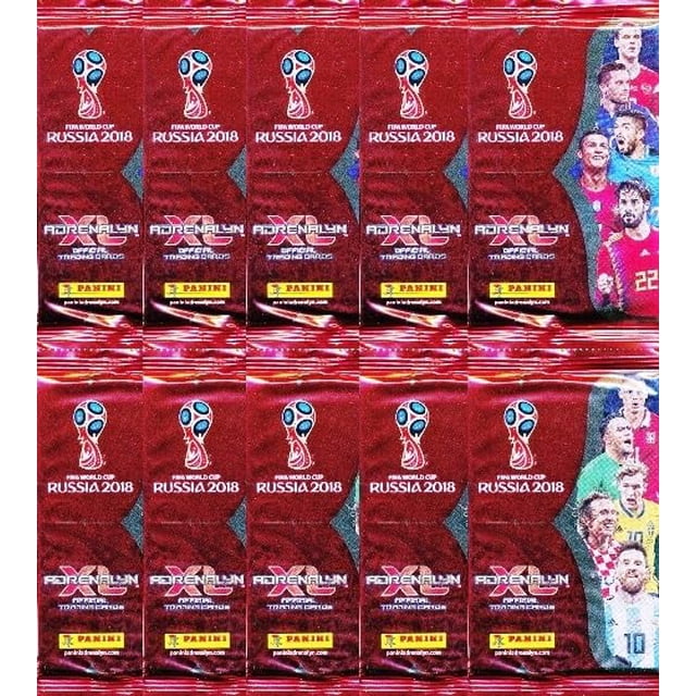 Panini 2018 Adrenalyn XL FIFA World Cup 10 sobres sellados