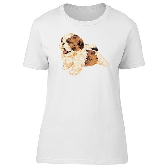 A Yawning Puppy T-Shirt Women -Image by Shutterstock, Female x-Large