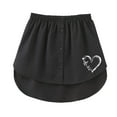 thumbnail image 5 of Youmylove Women 1-Pack Mini Underskirt Lower Skirt Sweep Shirt Extension Skirt With Buttons Shirt Extension Layering Top Bottom Dress, 5 of 5