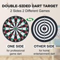 thumbnail image 3 of Dart Board Set,double-sided 15 Inch Dartboard Game With 6 Brass-plastic Darts,man, 3 of 4