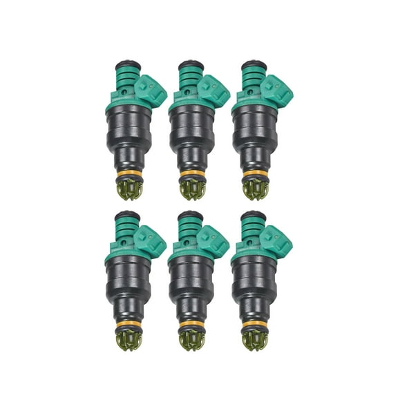 6PCS Fuel Injector Compatible with 1987-1993 BMW 325i 1987 1989-1991 BMW 325is 1988-1991 BMW 325iX 1989-1990 BMW 525i Replacement for 0280150415