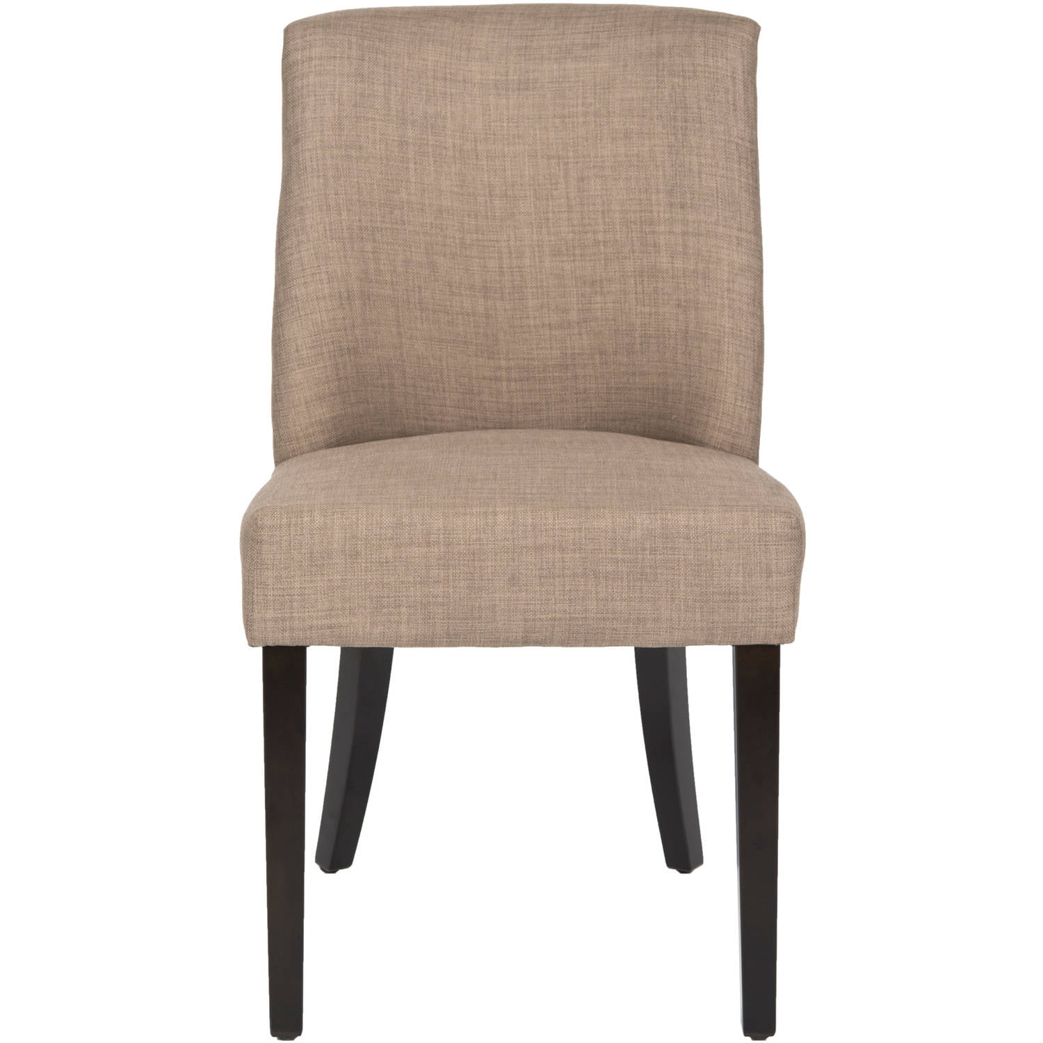 SAFAVIEH Judy 19" Linen Dining Chair, Set of 2, Olive/Black