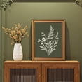 thumbnail image 3 of Gold Framed Wall Art, Botanical Floral Pictures Wall Decor, Plant Minimalist Canvas Prints Paintings, Vintage Dark Green Cottage Artwork for Living Room Bedroom 12x16 Inch, 3 of 14