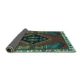 thumbnail image 2 of Ahgly Company Indoor Rectangle Persian Turquoise Blue Traditional Area Rugs, 8' x 10', 2 of 4
