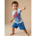 thumbnail image 4 of Conjunto de ropa Marvel Boys Spiderman, camiseta y pantalones cortos 4T, 4 of 5